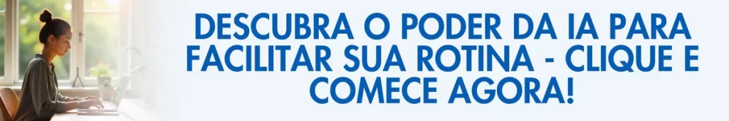 Imagem ilustrativa com texto sobre inteligência artificial para iniciantes