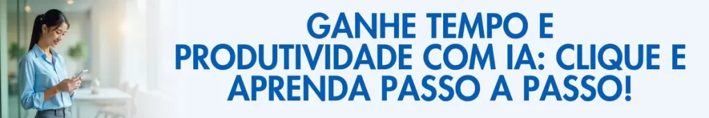 Imagem ilustrativa com texto sobre inteligência artificial para iniciantes