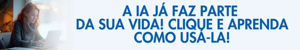 Imagem ilustrativa com texto sobre inteligência artificial para iniciantes