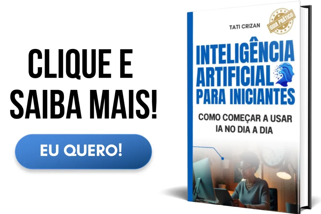 Capa 3D do ebook sobre inteligência artificial para iniciantes