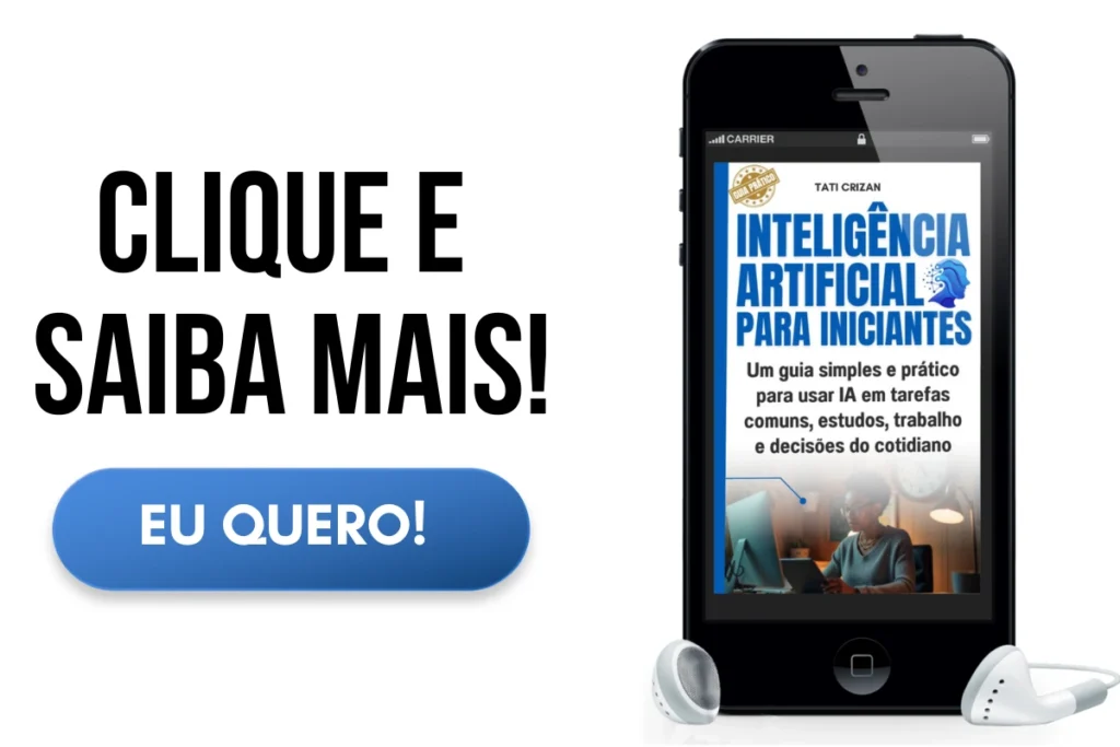 Capa 2D do ebook sobre inteligência artificial para iniciantes