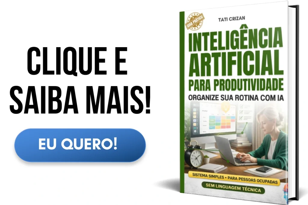 Capa 3D do ebook sobre inteligência artificial para produtividade